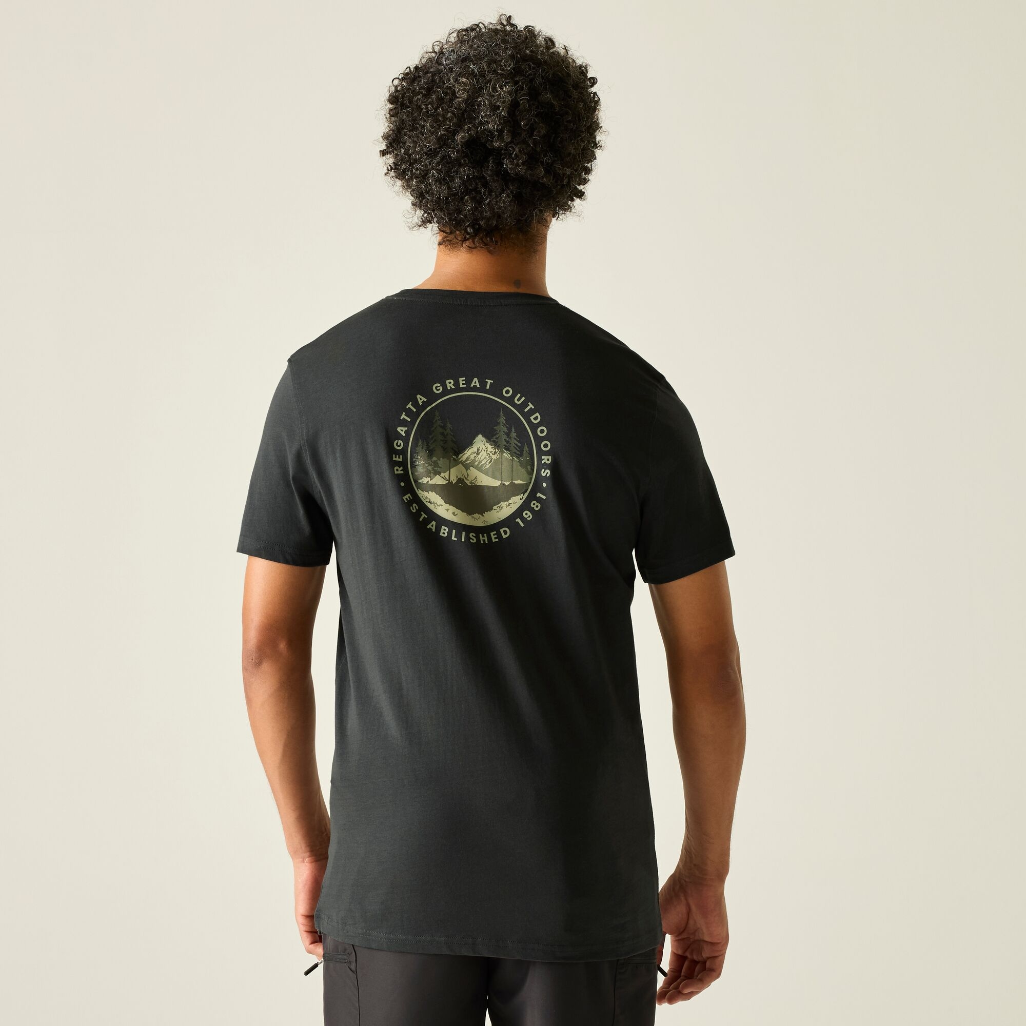 Regatta   Koszulka męska Breezed Graphic Szary