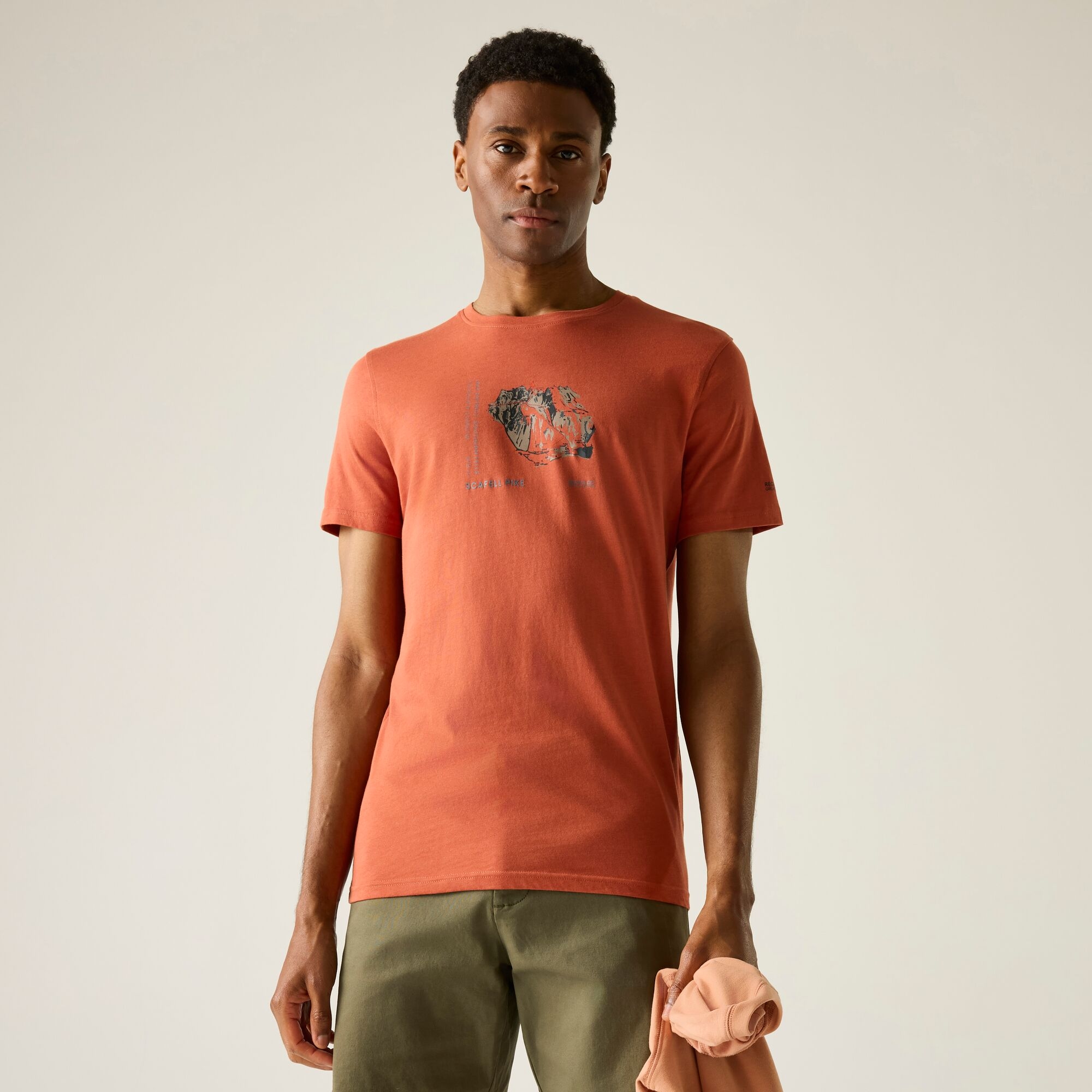 Regatta Regatta Koszulka męska Breezed Graphic Czerwony