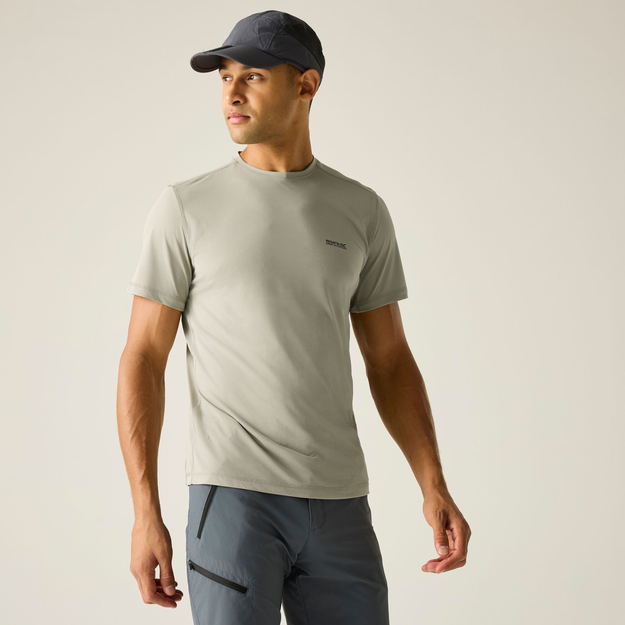 Regatta Koszulka męska Mindo przeciw insektom Beżowy