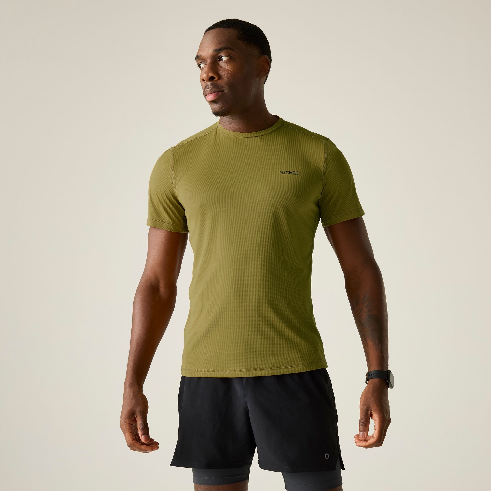 Regatta   Koszulka męska Mindo przeciw insektom Brązowy