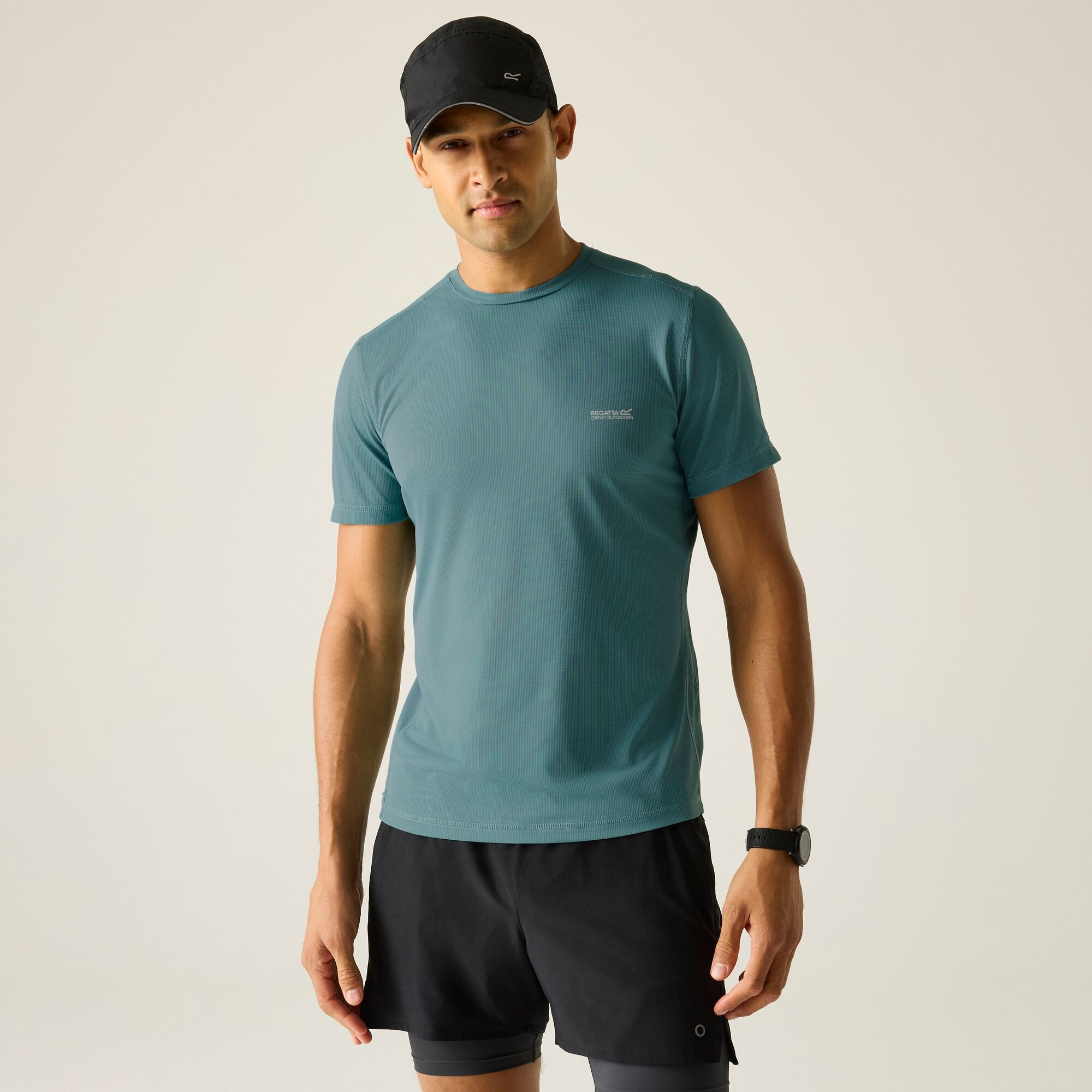 Regatta Men's Mindo Anti-Insect Short Sleeve Tee - Green Extra Large