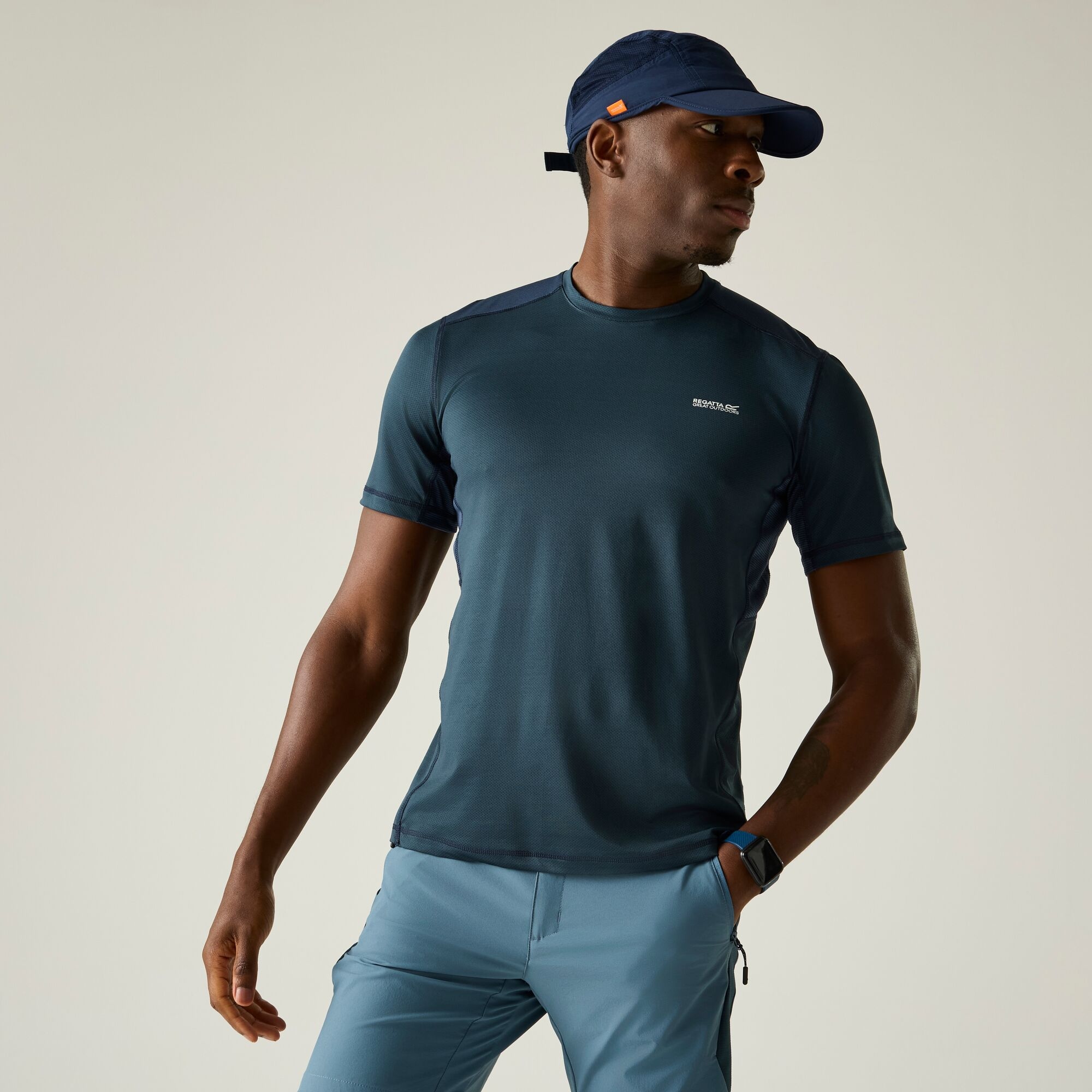 Regatta Men's Bleu T-Shirt Virda - Image 2