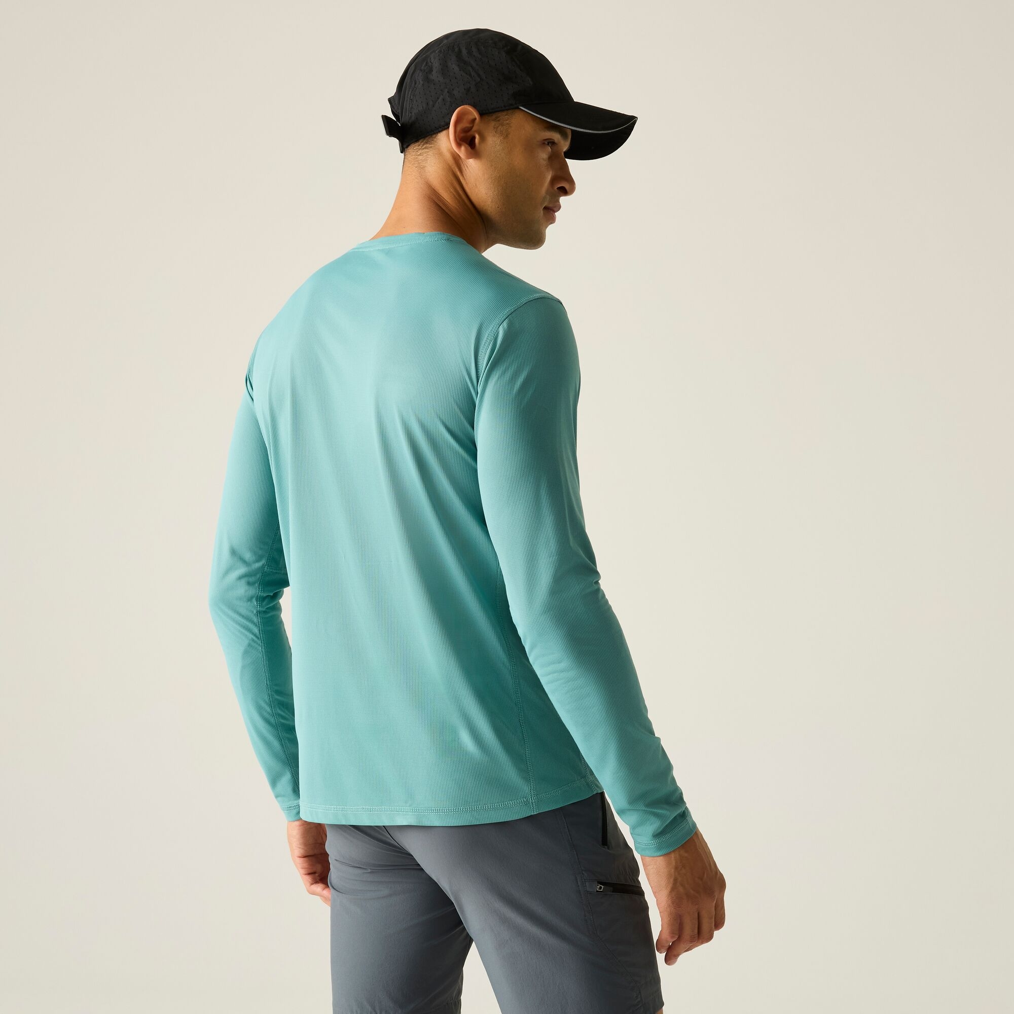 Regatta Regatta Koszulka męska z długim rękawem Mindo przeciw insektom Zielony