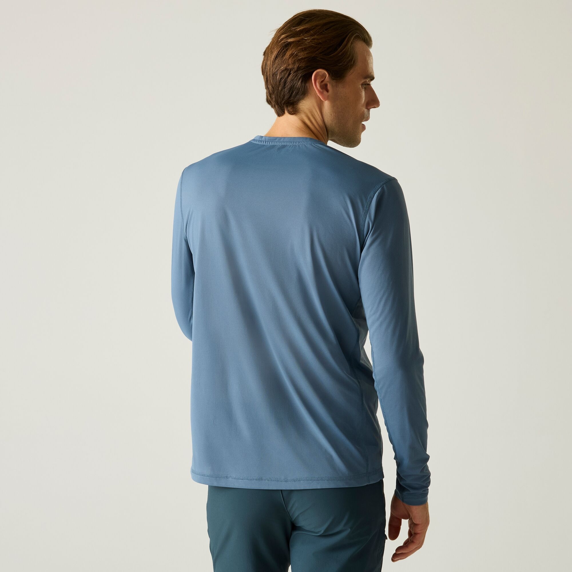 Regatta   Koszulka męska z długim rękawem Mindo przeciw insektom Niebieski