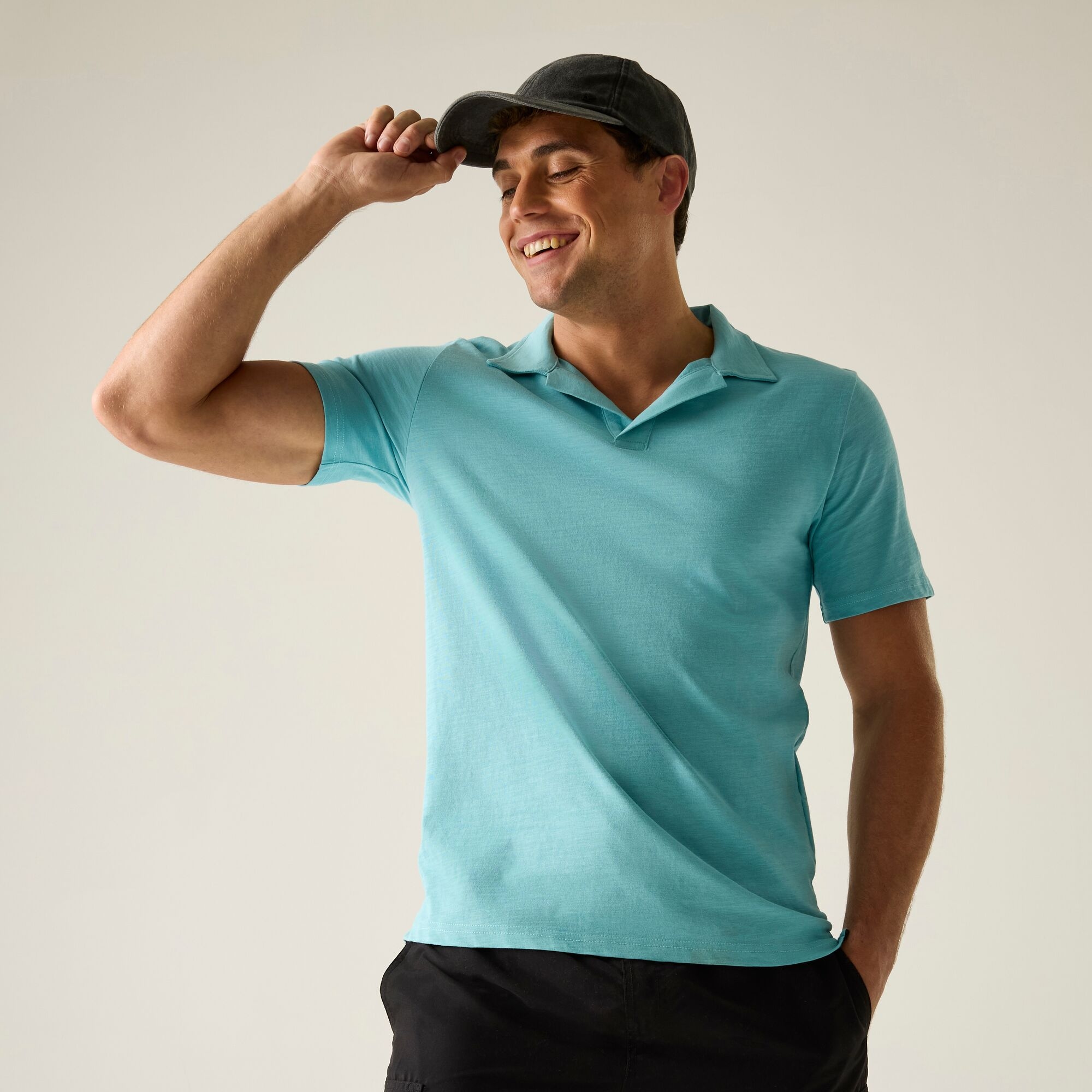 Regatta   Koszulka męska polo Hadvo Niebieski