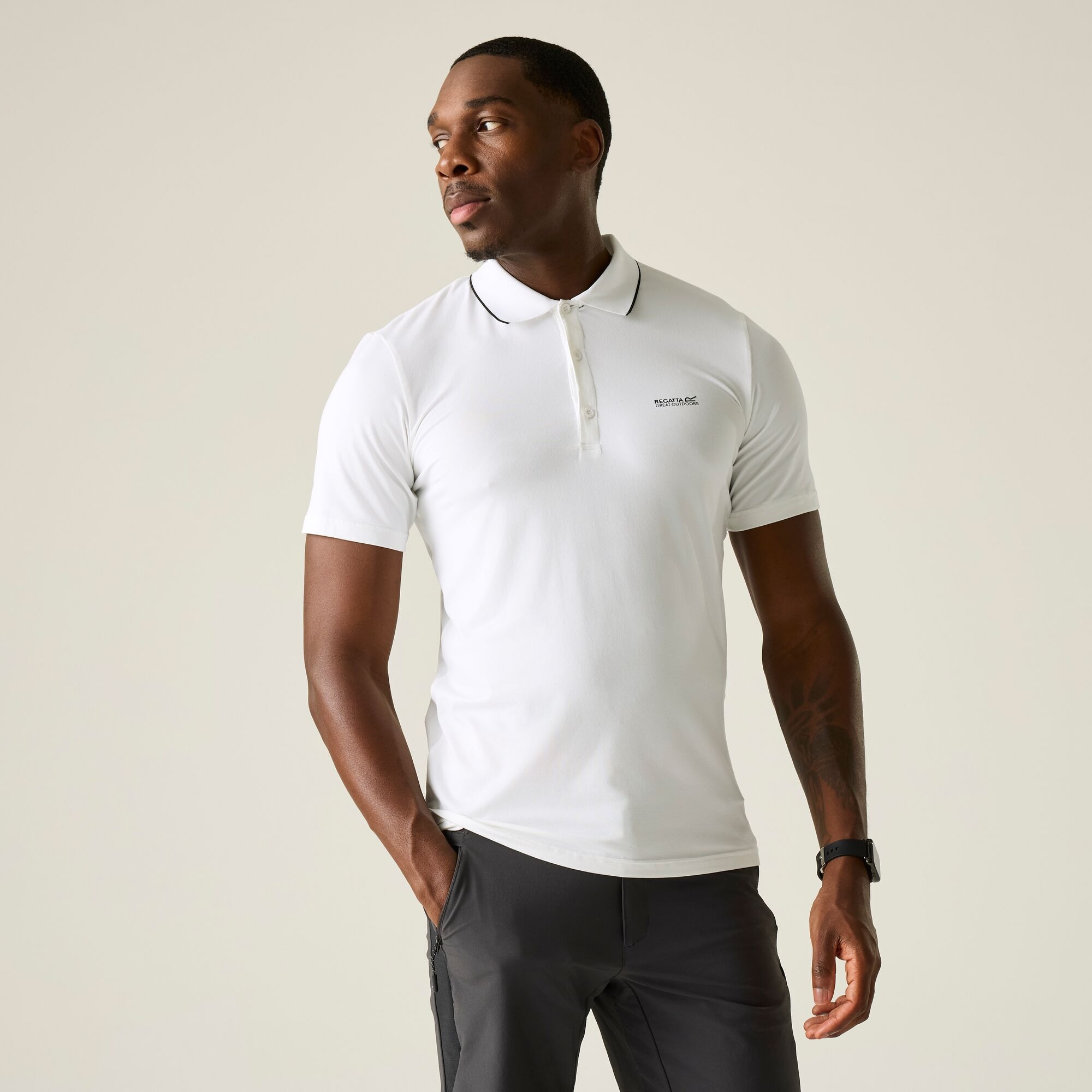 Regatta   Koszulka męska polo Maverik Stretch Biały