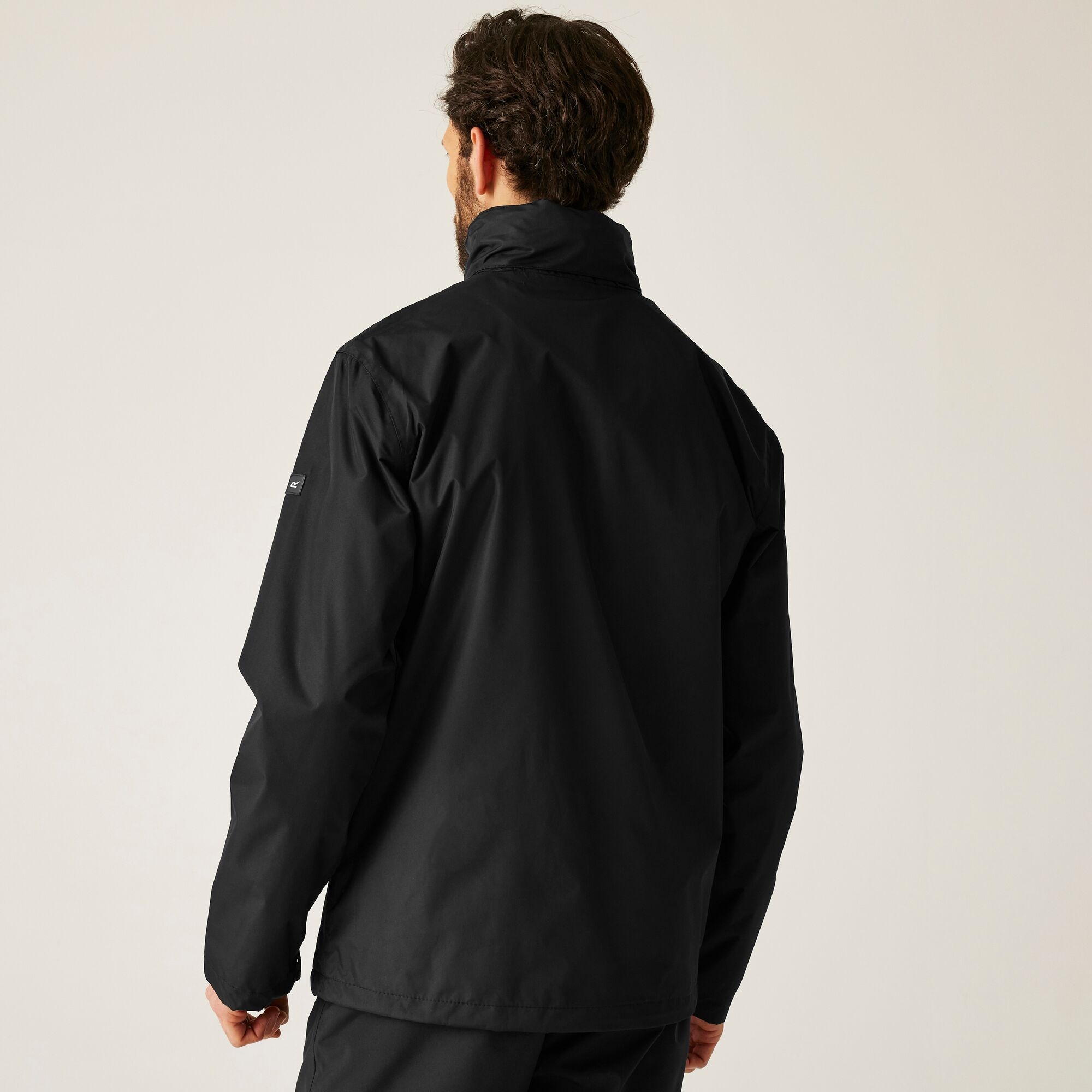 Regatta Męska kurtka przeciwdeszczowa Matt Czarny
