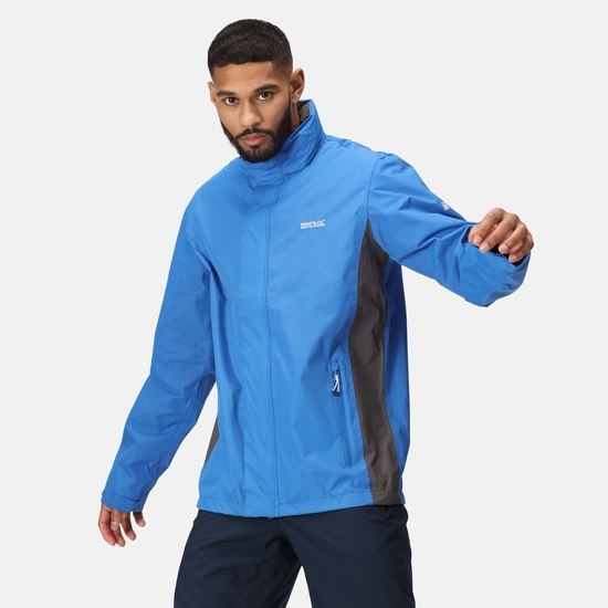 Men's Matt Waterproof Jacket Oxford Blue Iron