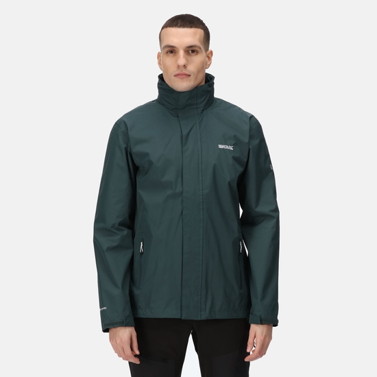 Men's Matt Waterproof Jacket Green Gables