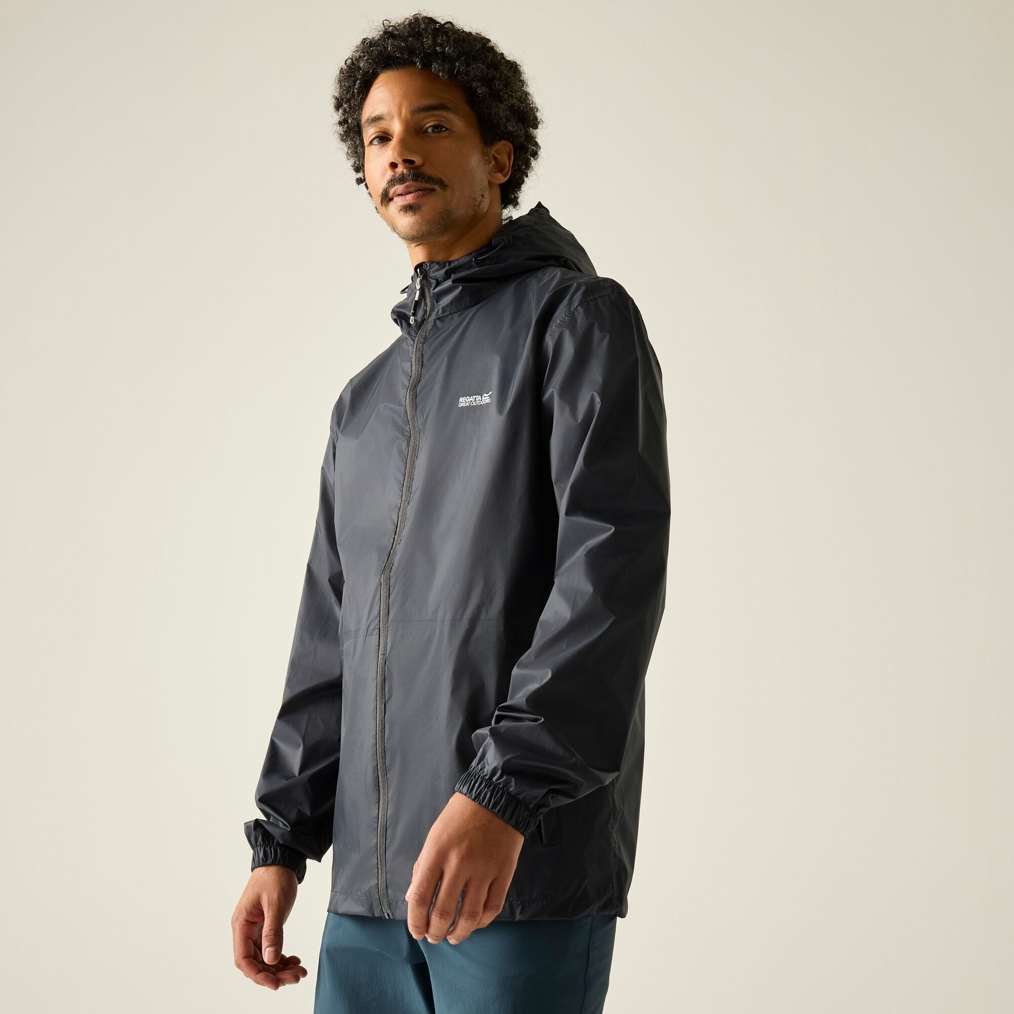 Regatta Regatta Męska kurtka wiosenna kieszonkowa Pack It III Szary
