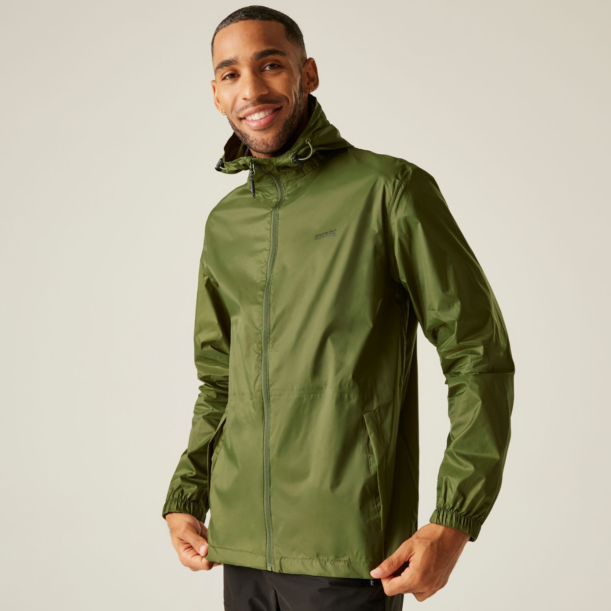 Regatta Men's Pack-It Iii Waterproof Jacket Green Xxxl - Image 2