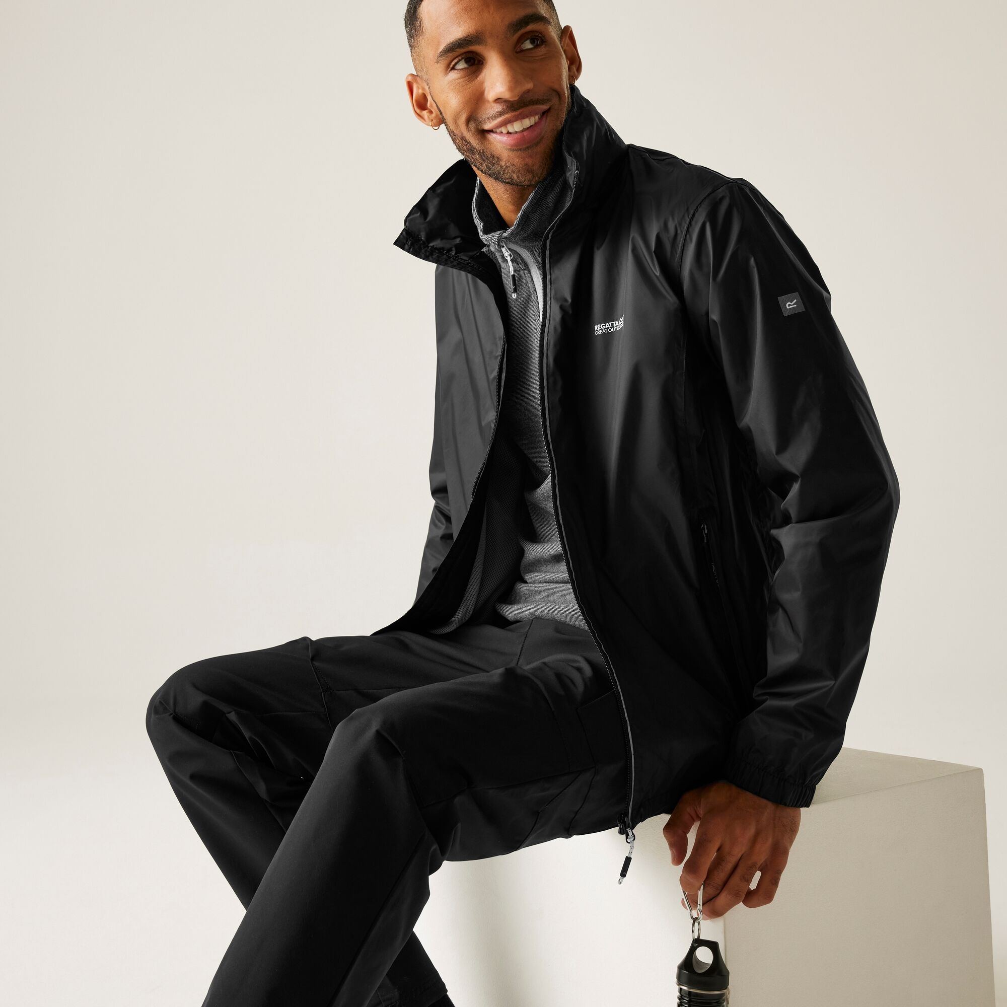 Regatta Kurtka męska przeciwdeszczowa Lyle IV Czarny
