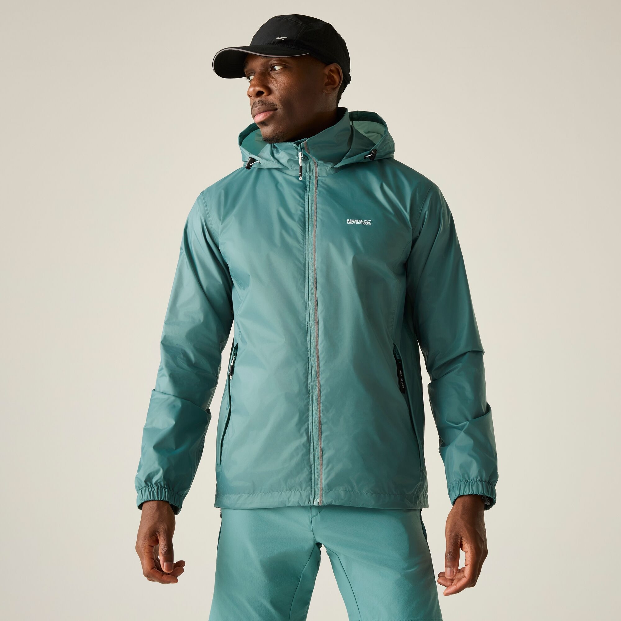 Regatta Waterproof Lyle Iv Packaway Jacket Size: Xl Men's Green