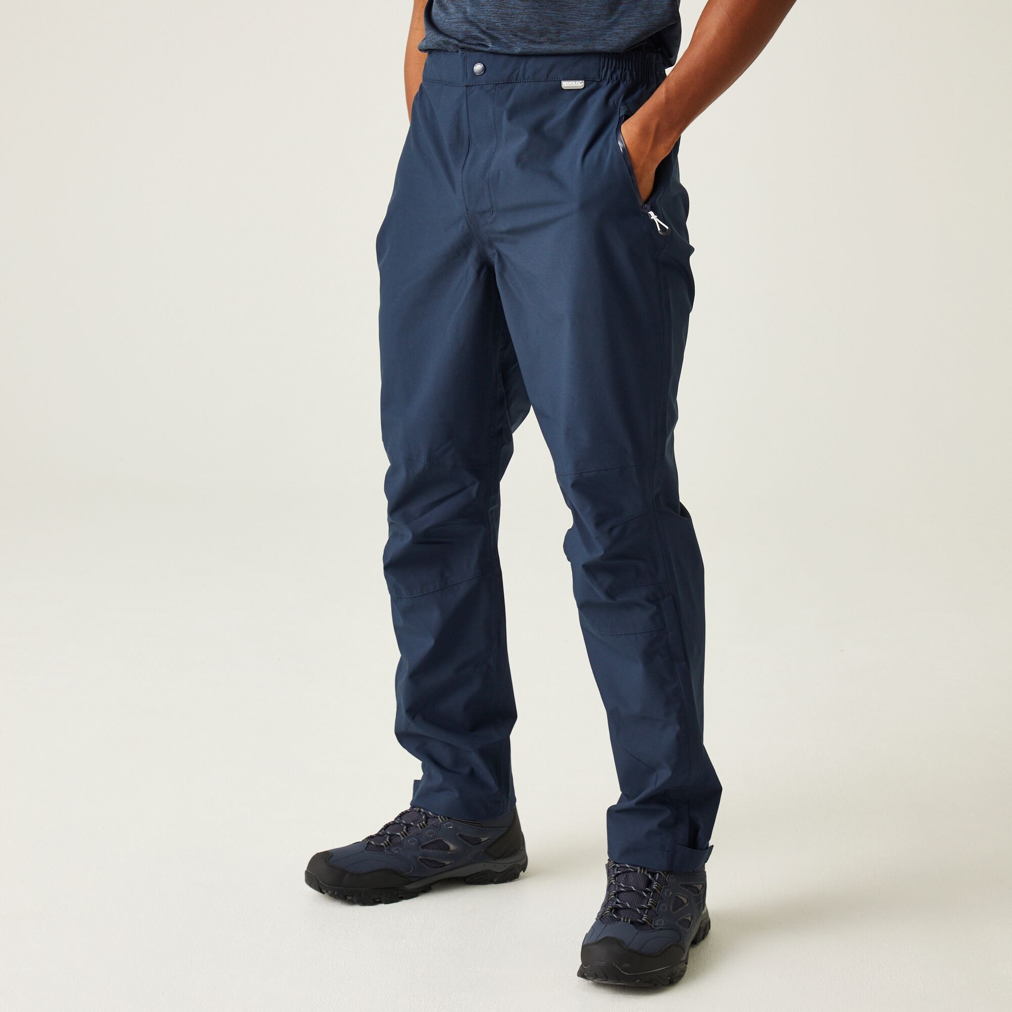 Regatta Men's Breathable Highton Waterproof Overtrousers Navy, Size: L Regular