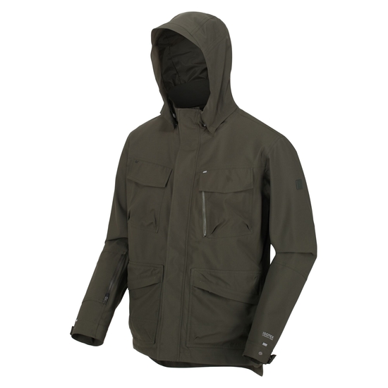 Men's Makai Waterproof Jacket Dark Khaki