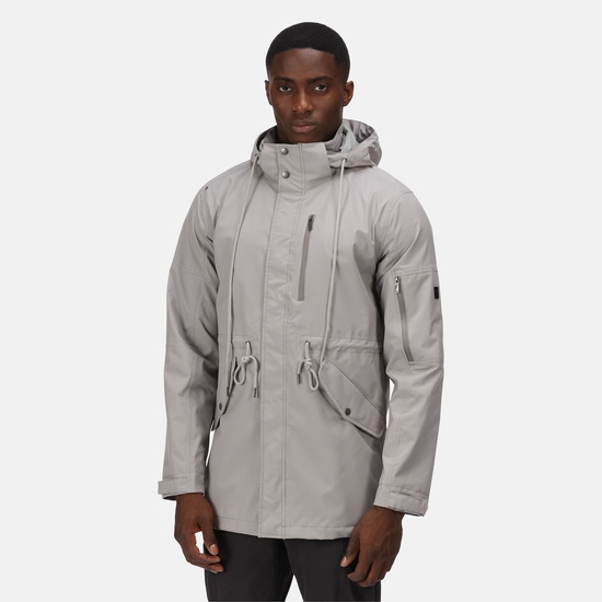 Men's Asher Waterproof Parka Jacket Mineral Grey
