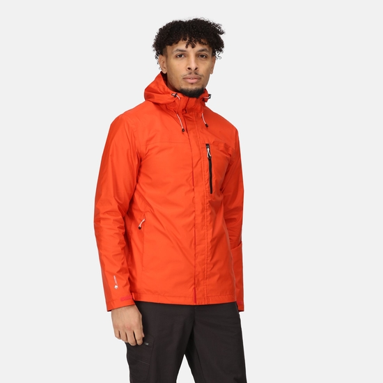 Men's Baslow Waterproof Jacket Rusty Orange 