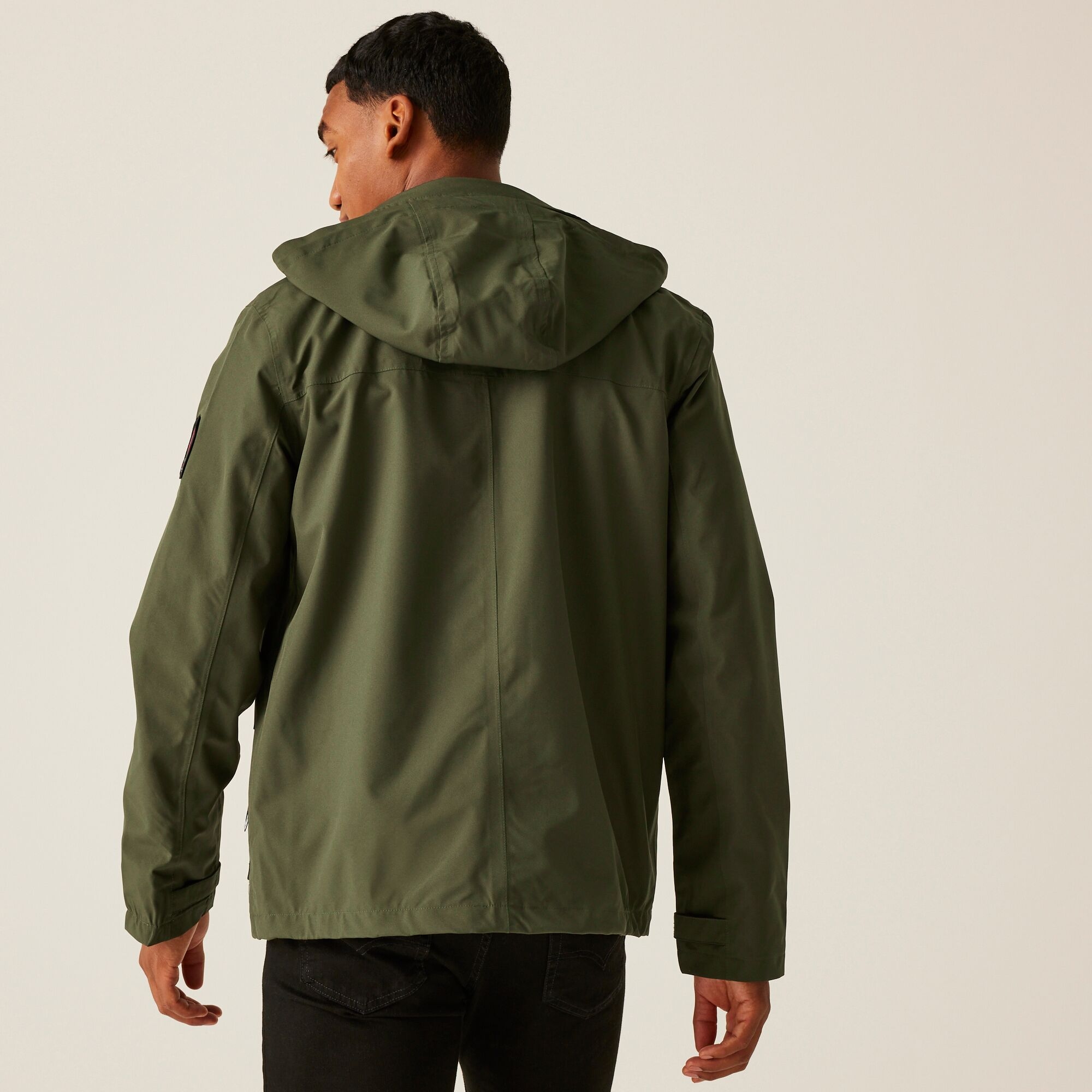 Regatta Christian Lacroix Męska kurtka przeciwdeszczowa Ramatuelle Ciemne khaki