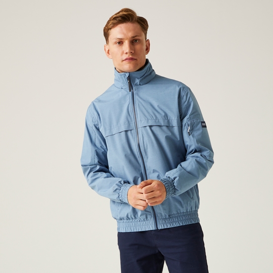Men's Shorebay Waterproof Jacket Coronet Blue Linear Stripe