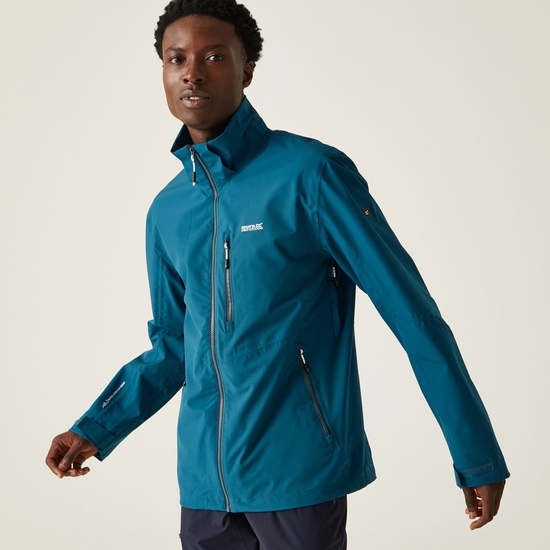 Men's Bosfield II Waterproof Jacket Moroccan Blue Citron Lime