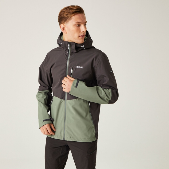 Men's Bosfield II Waterproof Jacket Agave Green Ash Marshmallow