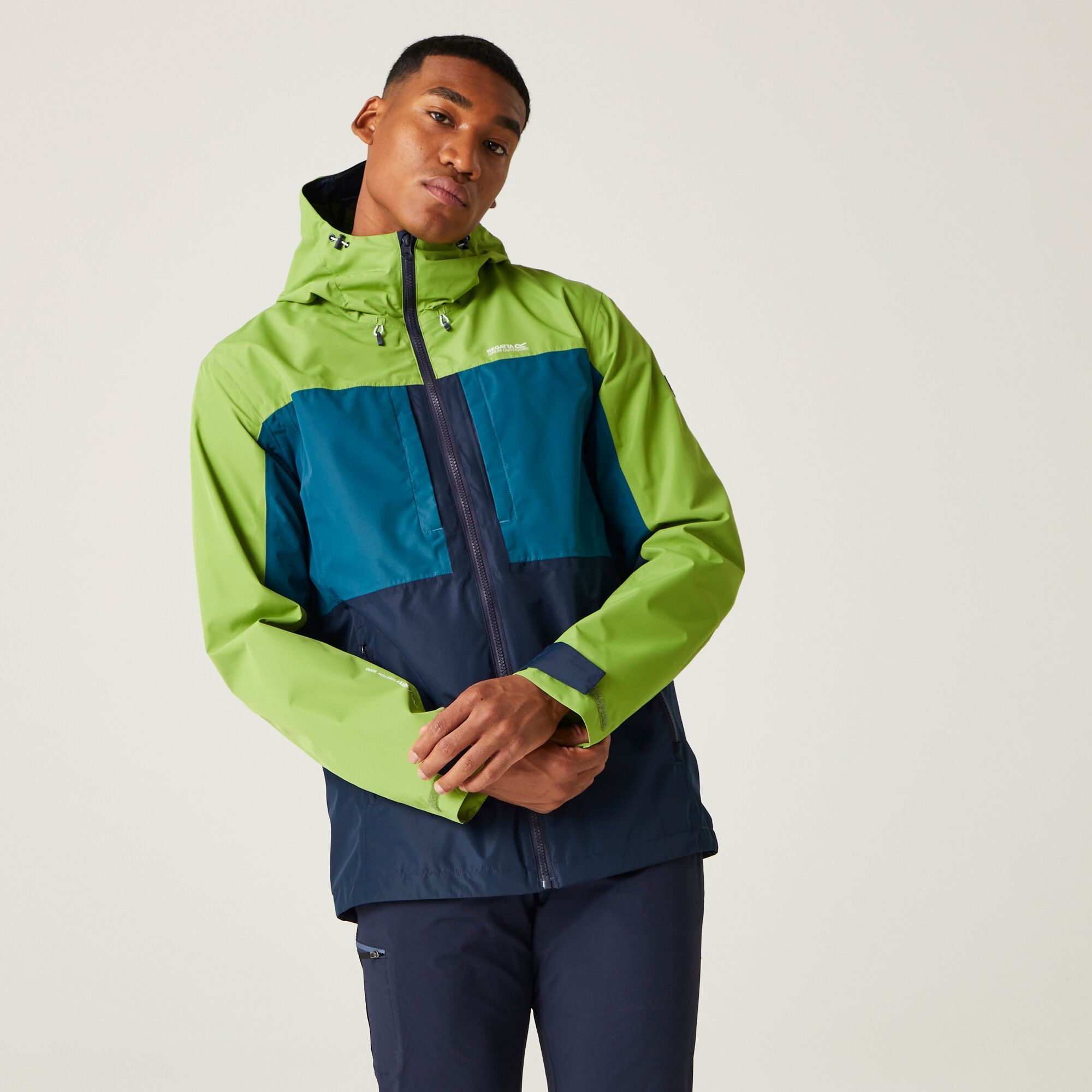 Regatta Męska kurtka przeciwdeszczowa Maland Zielony