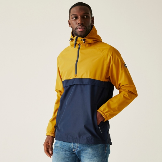 Men's Tayan Waterproof Jacket Mustard Navy