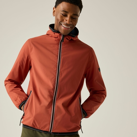 Men's Rehan Waterproof Jacket Brick Red