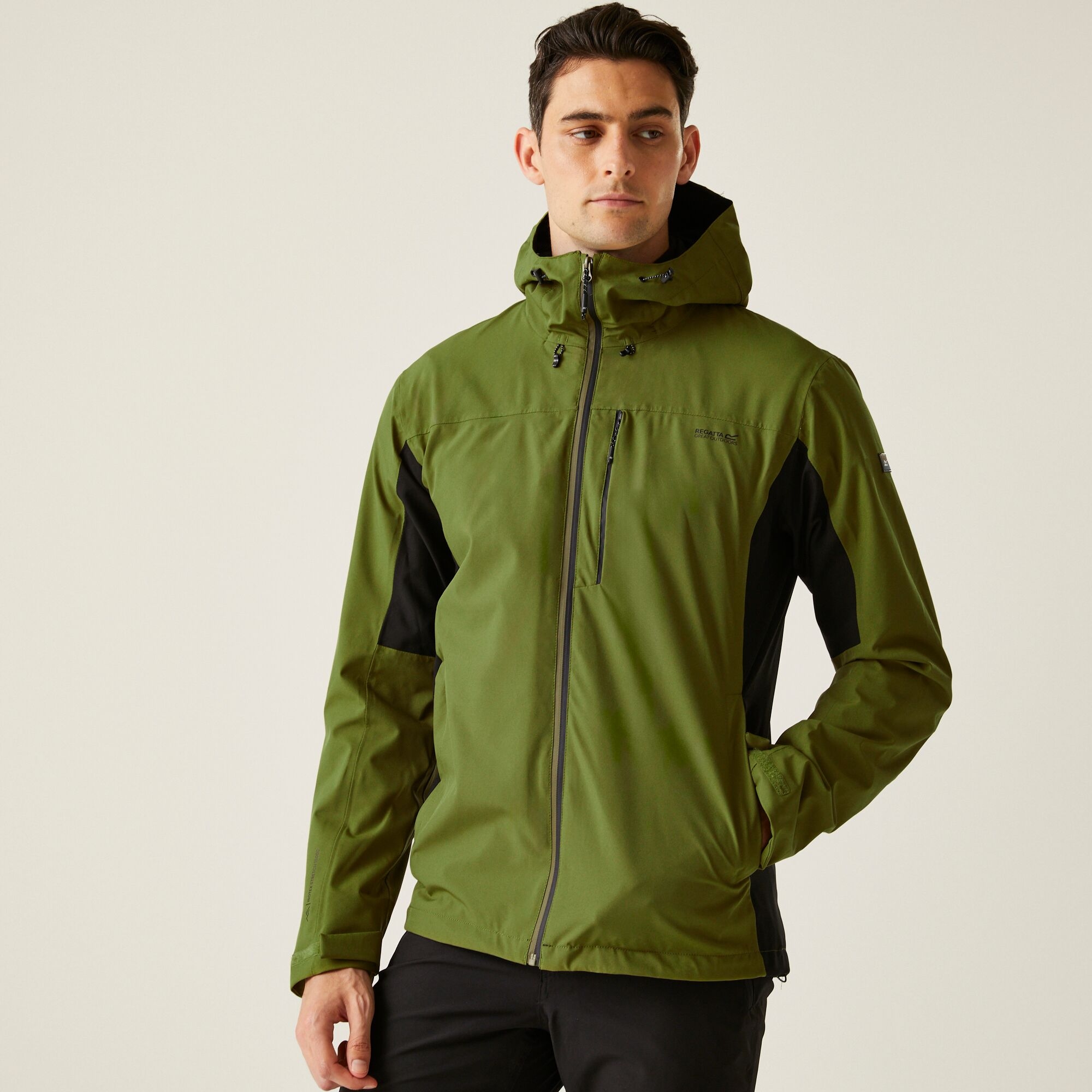 Regatta Męska Kurtka Przeciwdeszczowa Birchdale II Zielony, Rozmiar: 4Xl
