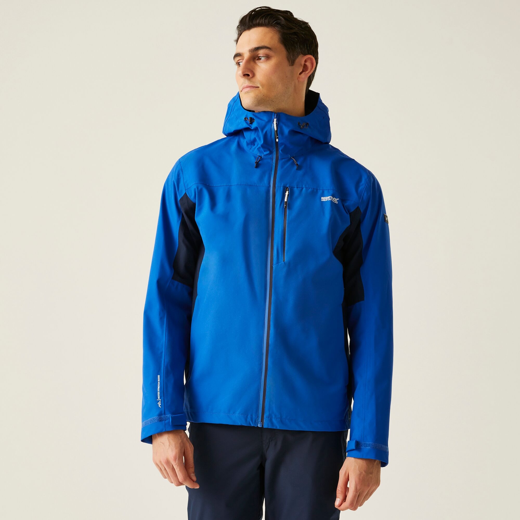 Regatta Męska Kurtka Przeciwdeszczowa Birchdale II Niebieski, Rozmiar: 4Xl