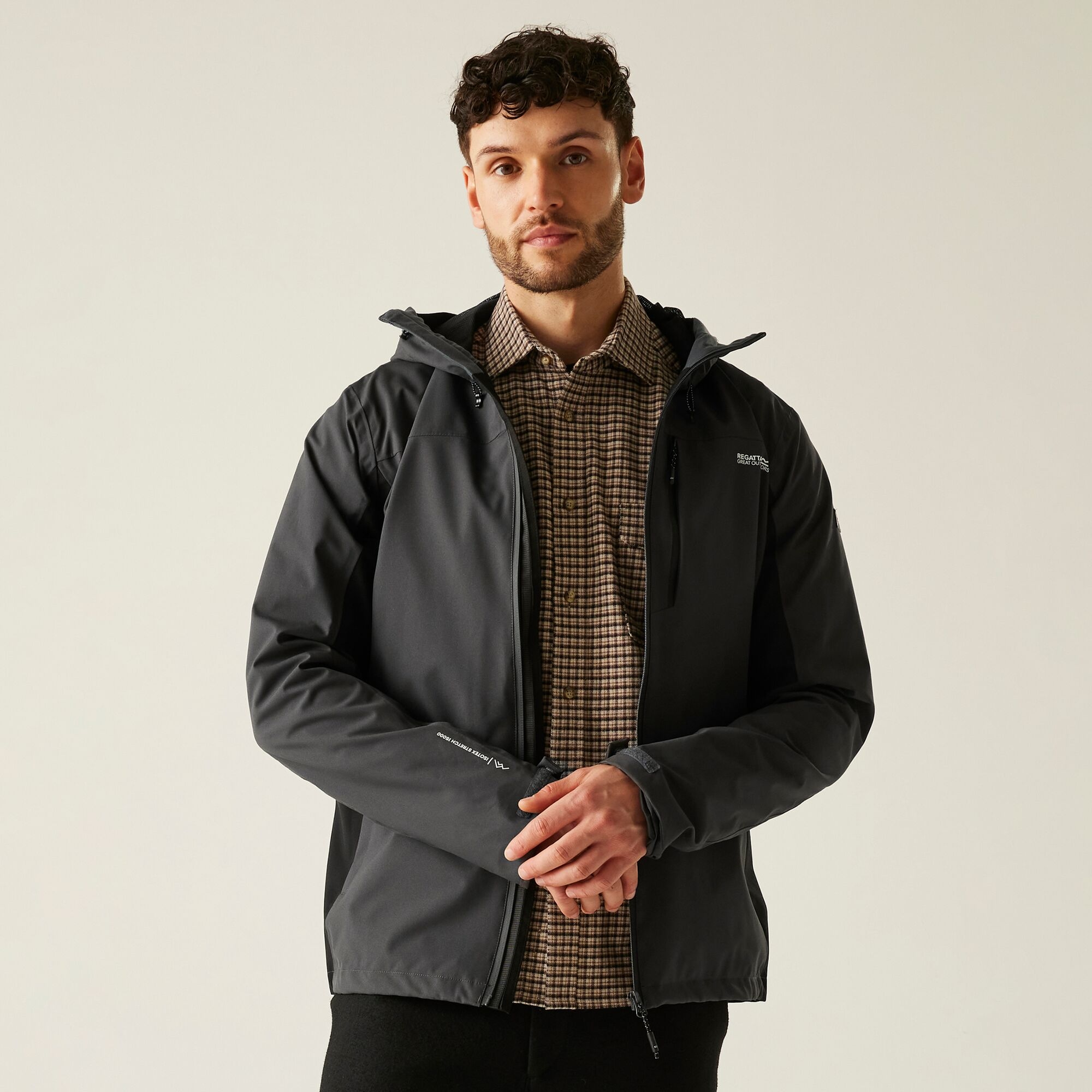 Regatta Kurtka męska przeciwdeszczowa Birchdale II Szary