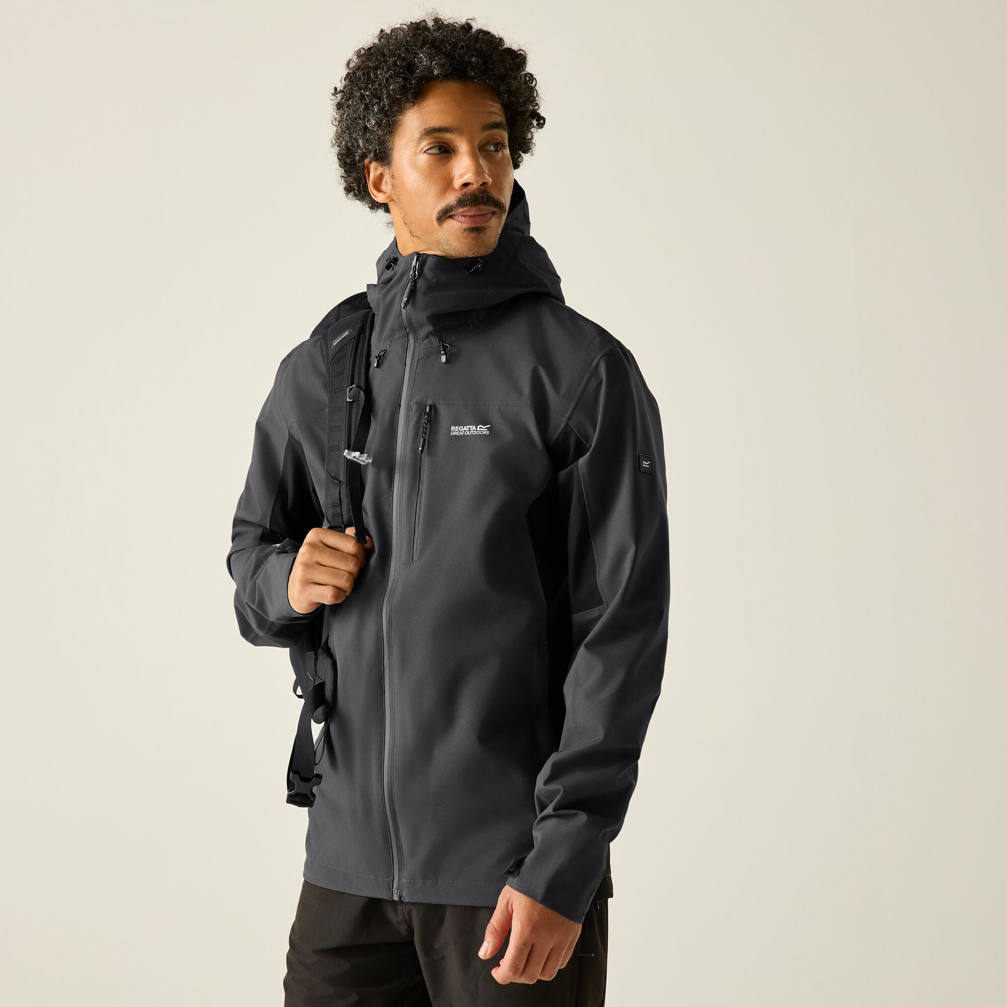 Regatta   Kurtka męska przeciwdeszczowa Birchdale II Szary