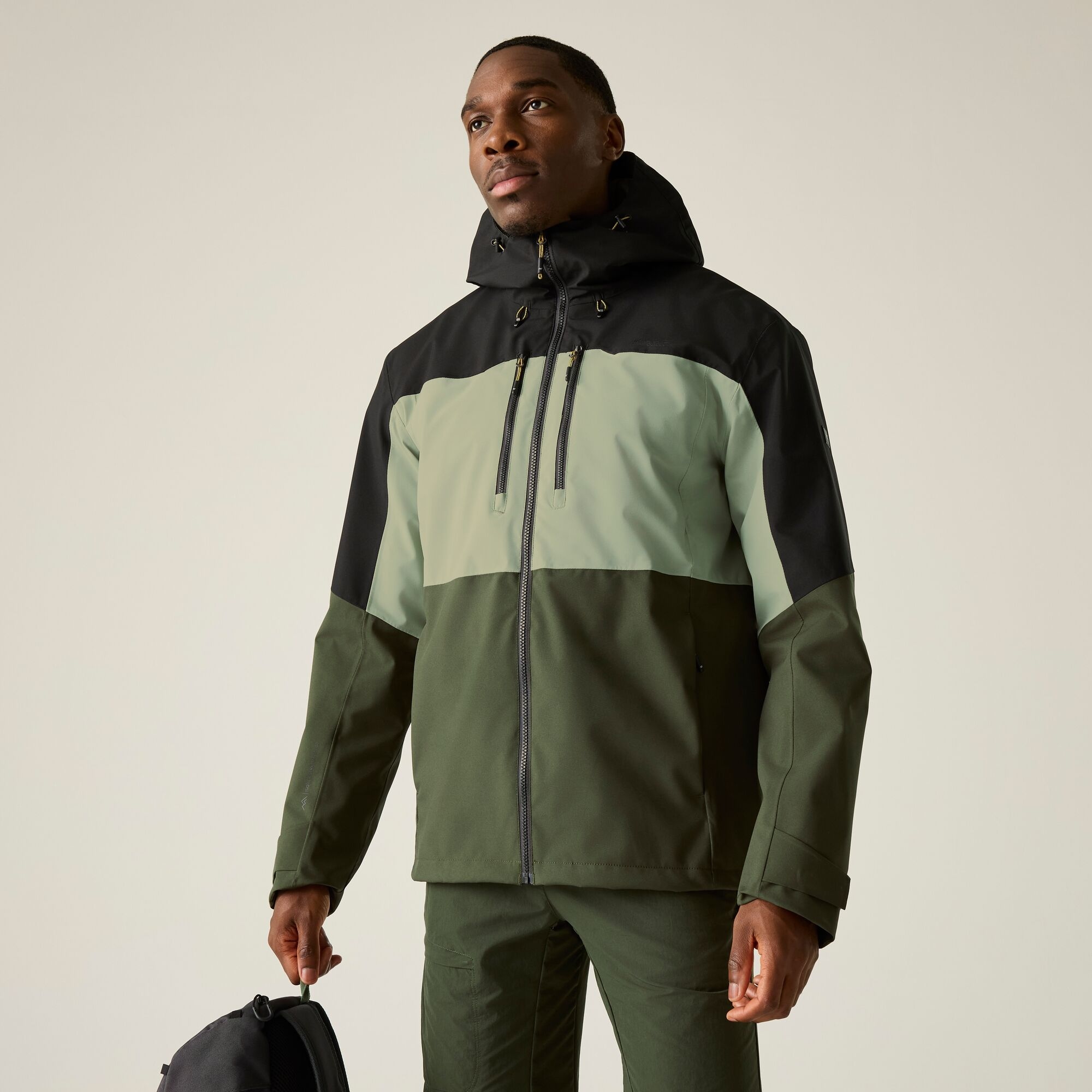 Regatta   Kurtka męska przeciwdeszczowa Maland II Zielony