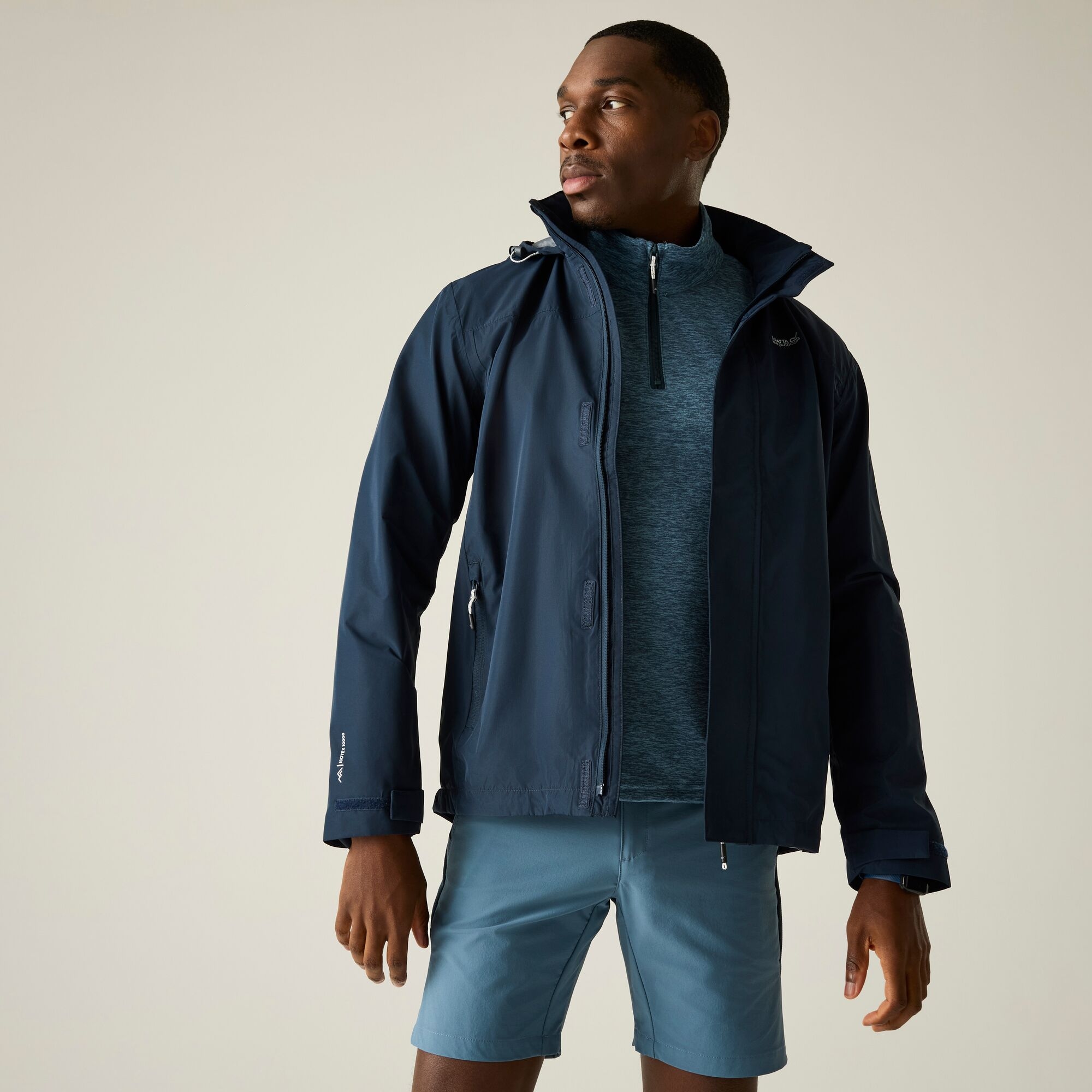 Regatta Men's Waterproof Matt Ii Shell Jacket - Blue 4XL