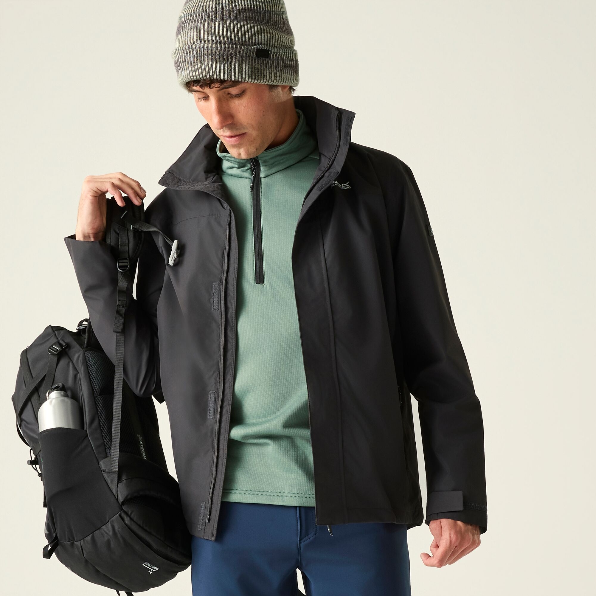 Regatta Men's Waterproof Matt Ii Shell Jacket - Grey 3XL