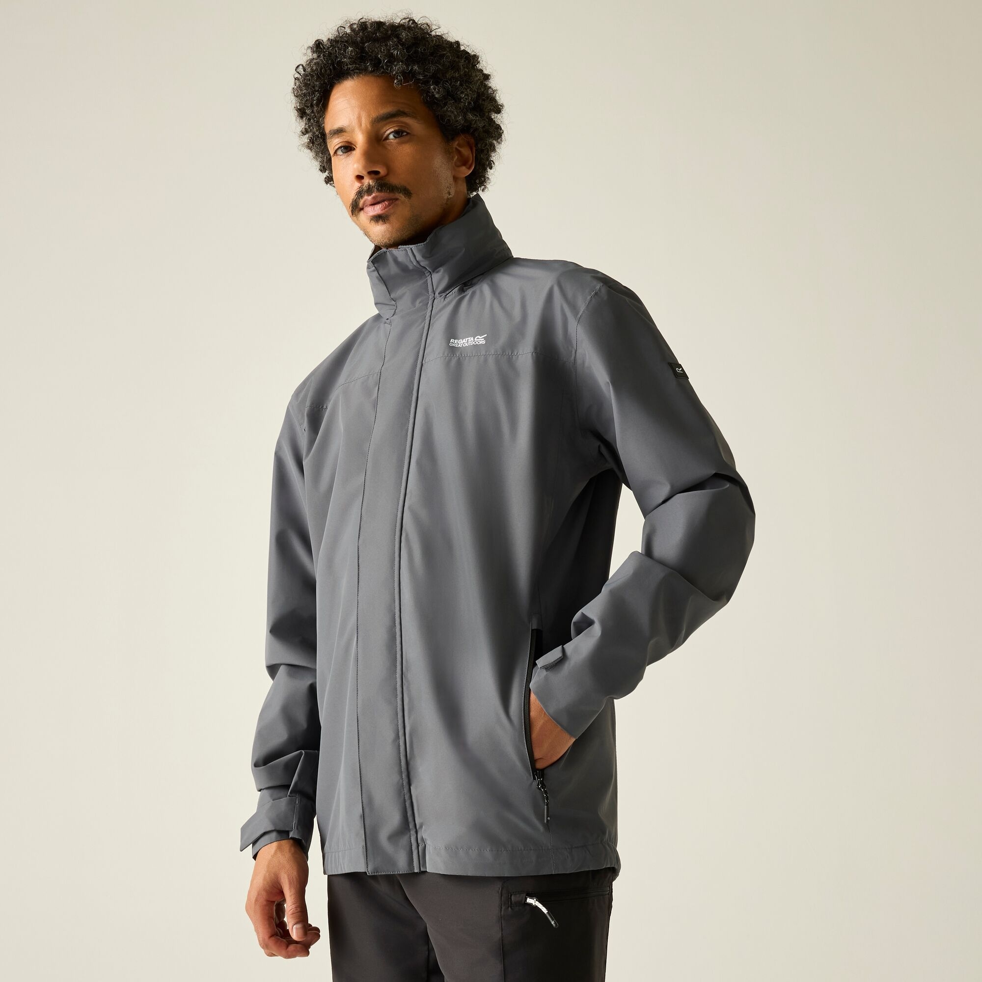 Regatta Men's Waterproof Matt Ii Shell Jacket - Grey 3XL