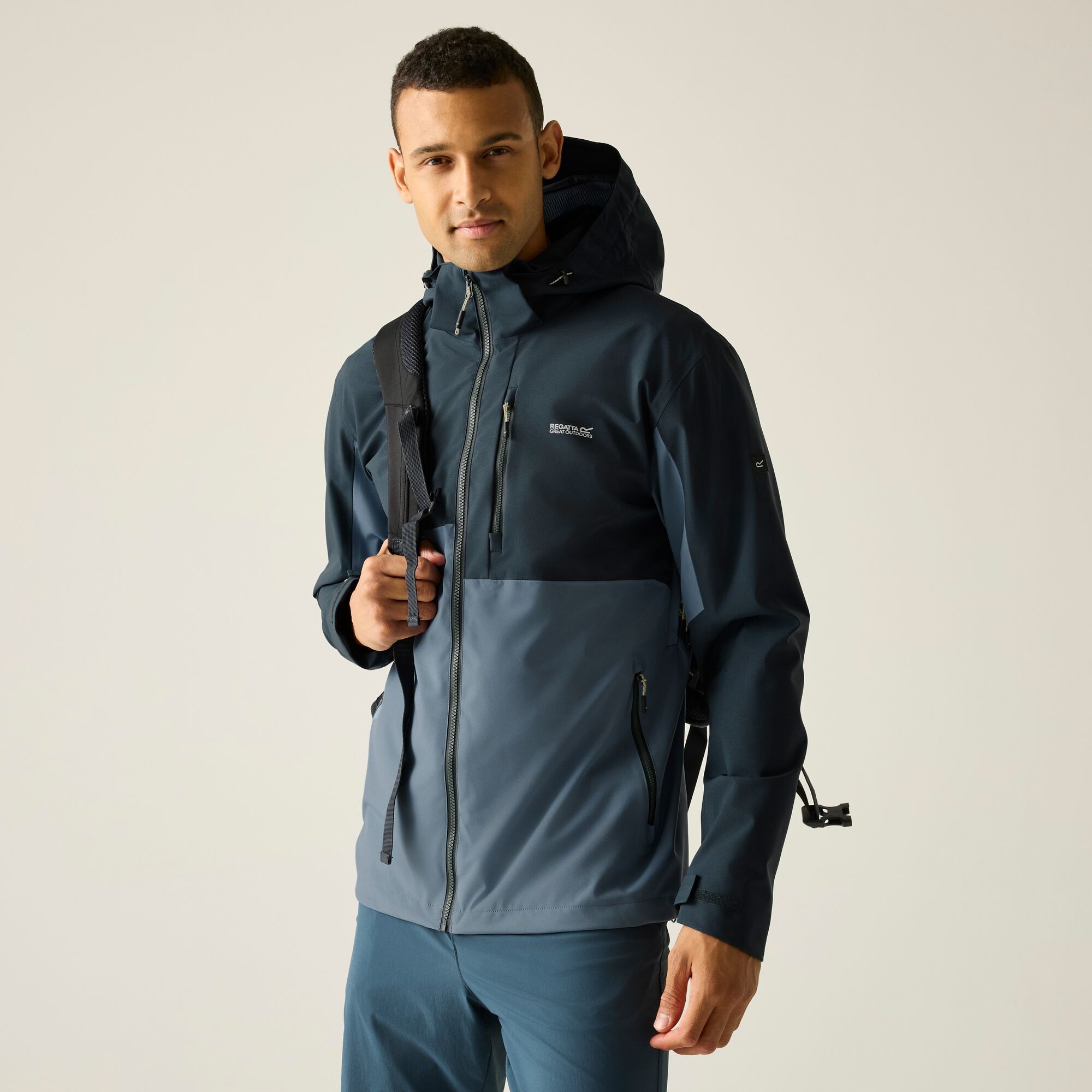 Regatta   Kurtka męska przeciwdeszczowa z membraną Bosfield Niebieski