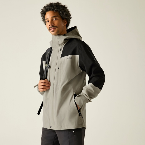 Regatta Men's Freesdale Waterproof Shell Jacket Abbeystone Black