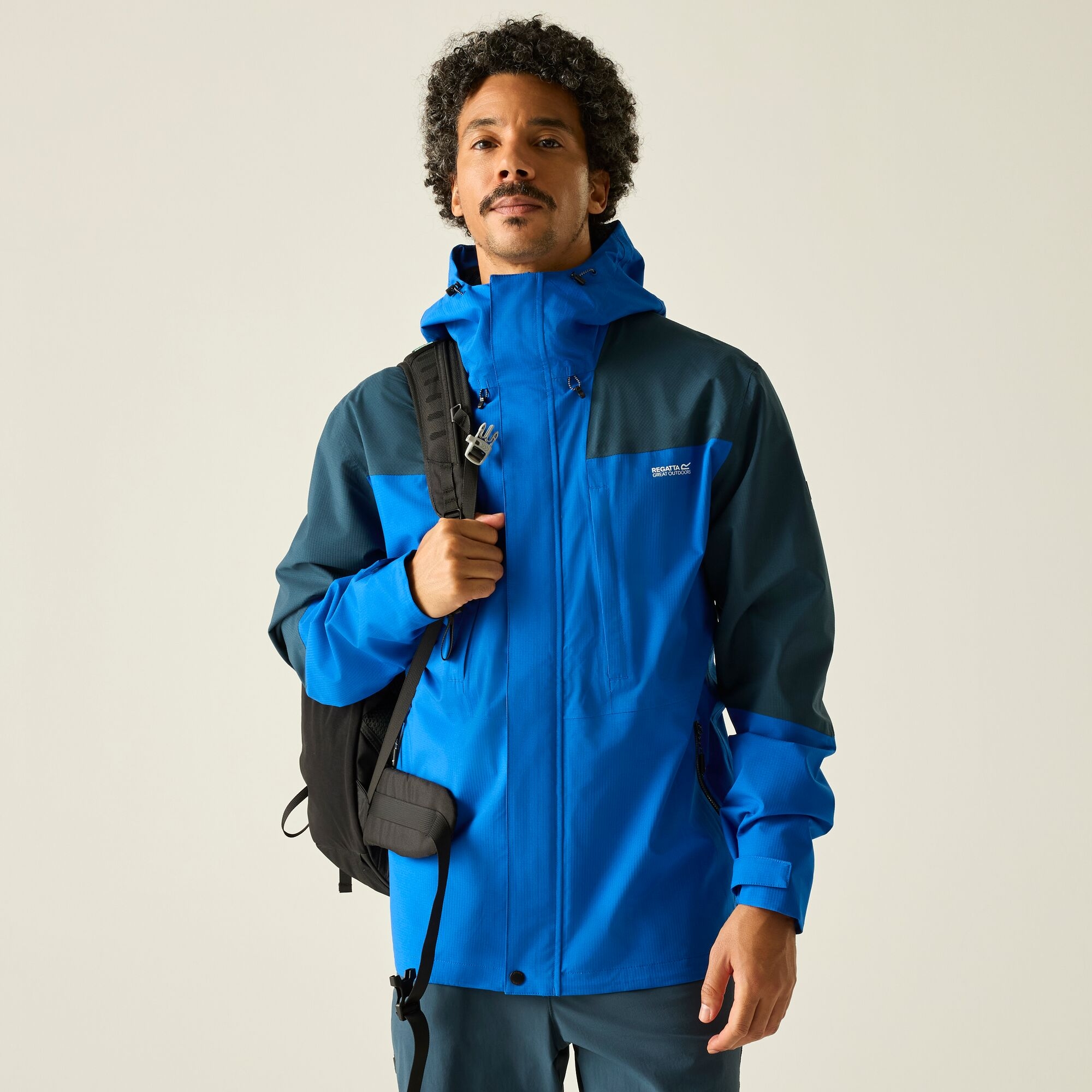 Regatta Men's Waterproof Freesdale Shell Jacket - Blue Large