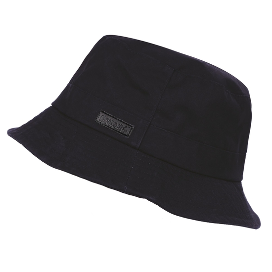 Woskowany kapelusz Sampson Czarny