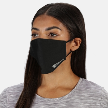 Adult's Face Covering 3 Pack Black