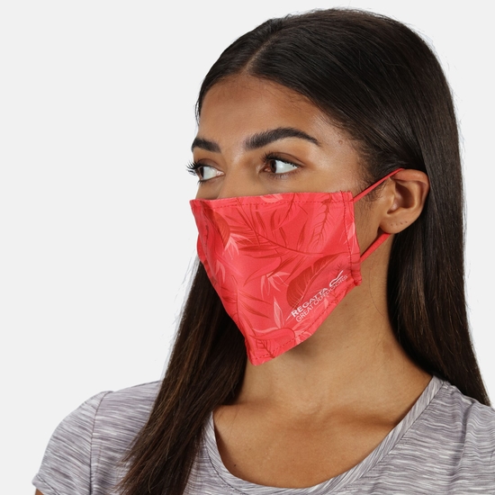 Gesichtsmasken, 3er-Pack für Erwachsene Rot