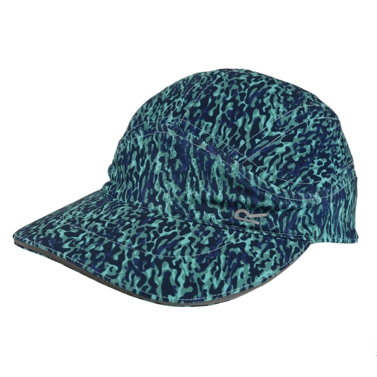 Adult's Extended II Cap Bristol Blue Abstract 