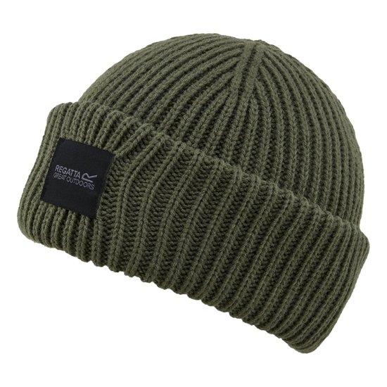 Unisex Connora Fisherman Beanie Dark Khaki