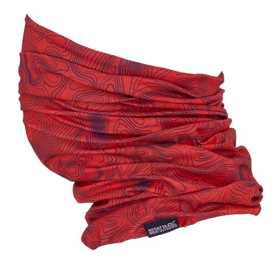Tour de cou Printed Multitube II unisexe Orange