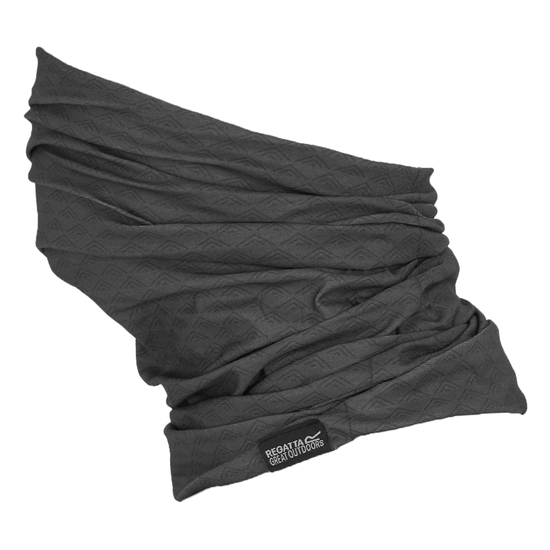 Tour de cou Printed Multitube II unisexe Gris