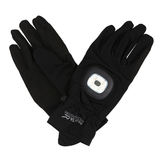 Unisex Brite Light Gloves Black