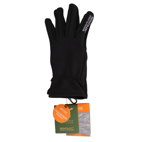 Unisex Touchtip Tech Extol Gloves II Black