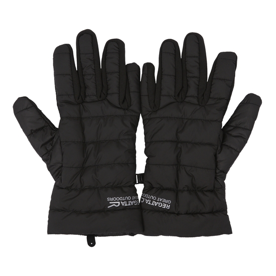 Unisex Padded Stretch Gloves Black