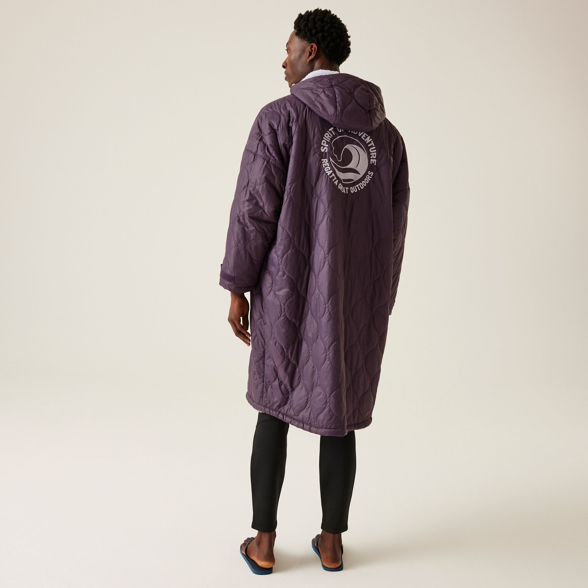 Unisex płaszcz plażowy Quilted Fioletowy